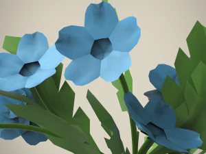 Cartoon-Pflanze 3D Modell