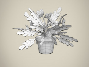 cartoon plant 3D Модель