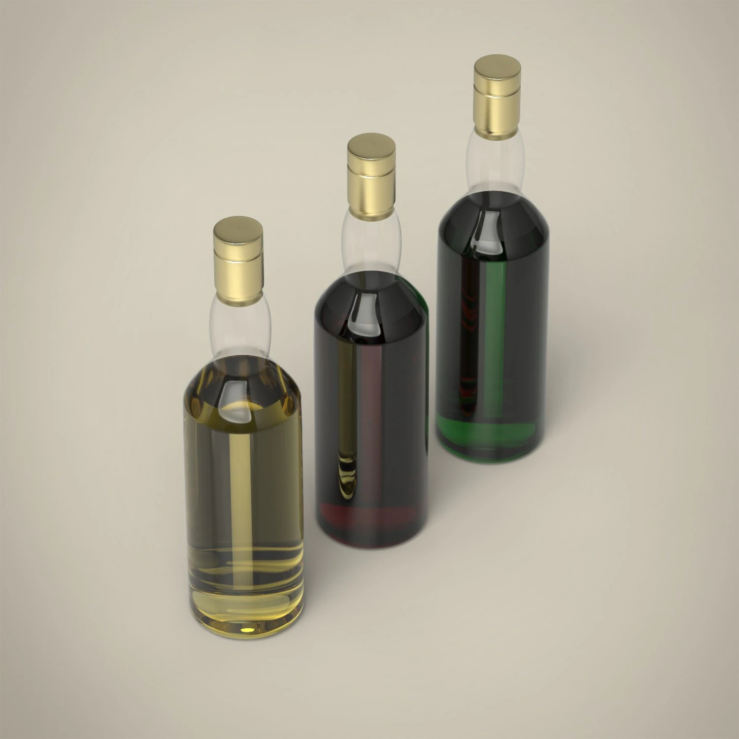 whiskey bottle 3D Model .c4d .max .obj .3ds .fbx .stl .blend 