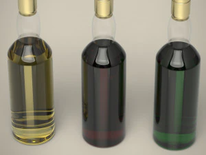 whiskey bottle 3D Model