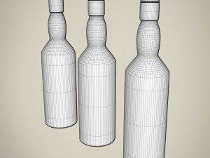 whiskey bottle 3D 모델