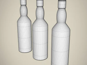 whiskey bottle 3D Model