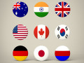 flag badges collections Modelo 3D