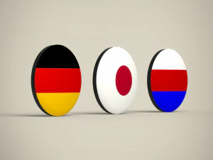 flag badges collections 3D Model