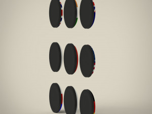 flag badges collections Modelo 3D