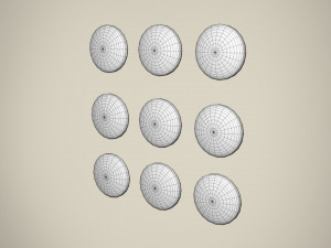 flag badges collections Modelo 3D