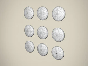 flag badges collections 3D Model