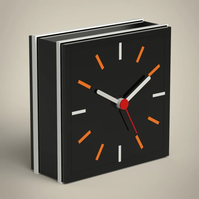 clock 3D Model .c4d .max .obj .3ds .fbx .stl .blend 