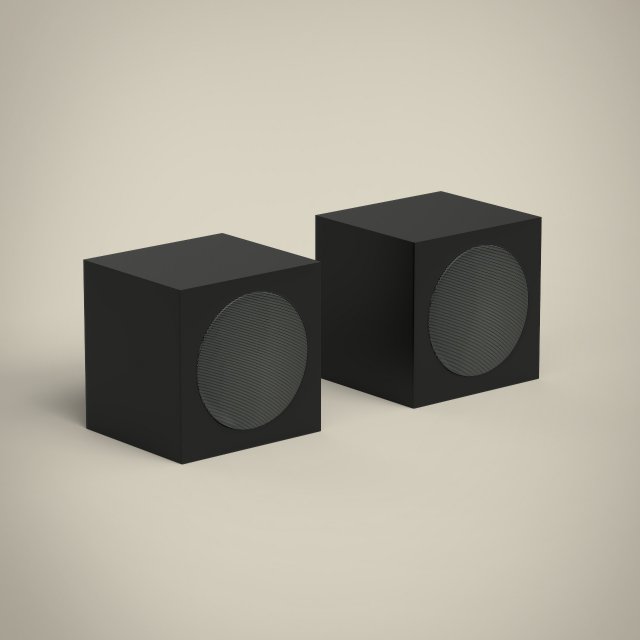 speakers Model 3D .c4d .max .obj .3ds .fbx .stl .blend 