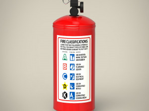 fire extinguisher Modèle 3D