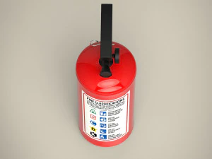 Feuerl&ouml;scher 3D Modell