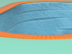 Swimming pool 3D मॉडल