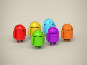 Ensemble Android Modèle 3D