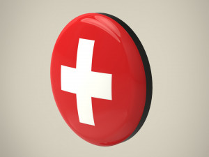Flag Badges Collections 3D Model