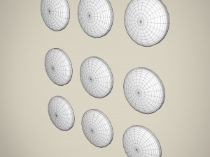 Flag Badges Collections 3D Model