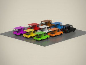 Cartoon Car Collection 3Dモデル
