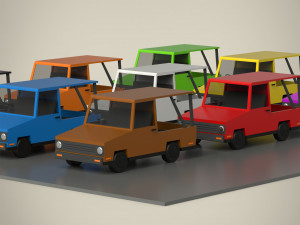 Cartoon Car Collection 3Dモデル