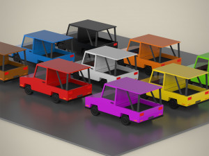 Cartoon Car Collection 3Dモデル