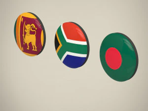 Flag Badges Collections 3D Model