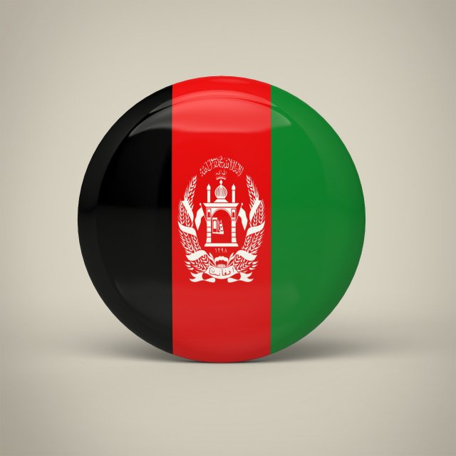 Afghanistan Badge Modello 3D .c4d .max .obj .3ds .fbx .stl .blend 