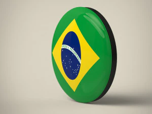 Brazil Badge 3D Model