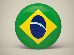 Brazil Badge 3D Model