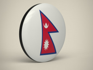 Nepal Badge Model 3D