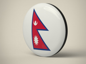 Nepal Badge Model 3D