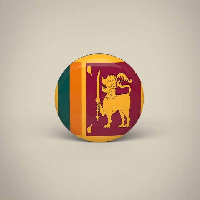 Sri Lanka Badge Modèle 3D .c4d .max .obj .3ds .fbx .stl .blend 