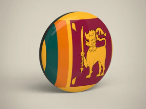 Sri Lanka Badge 3D Model