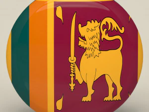 Sri Lanka Badge 3D Model
