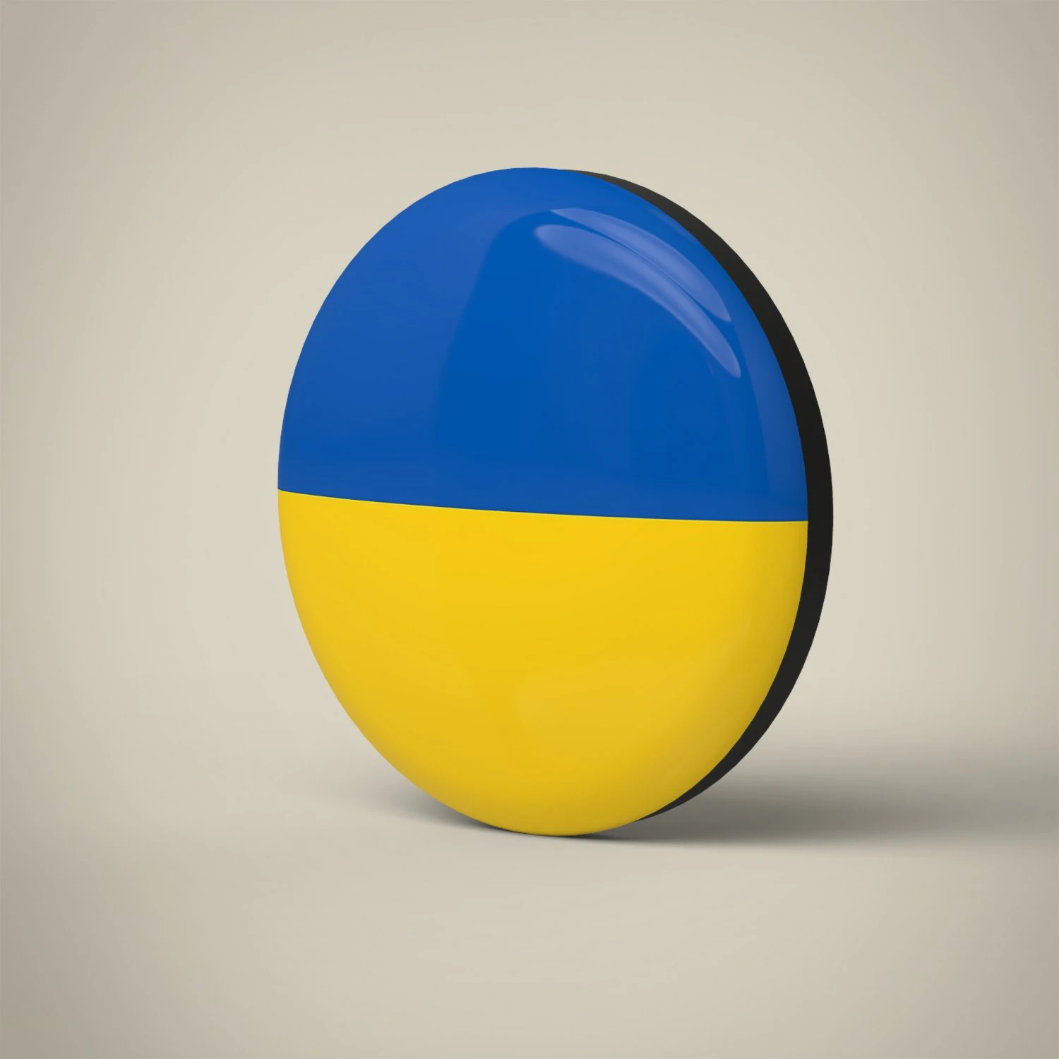 Ukraine Badge 3D Model .c4d .max .obj .3ds .fbx .stl .blend 