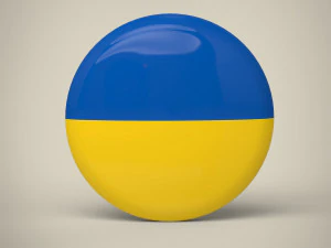 Ukraine Badge 3D Model