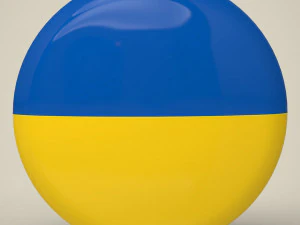 Ukraine Badge 3D Model