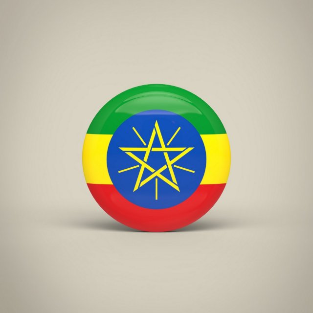 Ethiopia Badge Modelo 3D .c4d .max .obj .3ds .fbx .stl .blend 