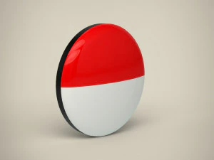 Indonesia Badge 3D Model