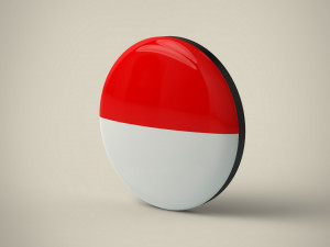 Indonesia Badge 3D मॉडल