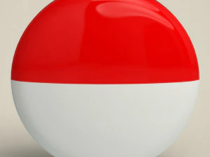 Indonesia Badge 3D Model
