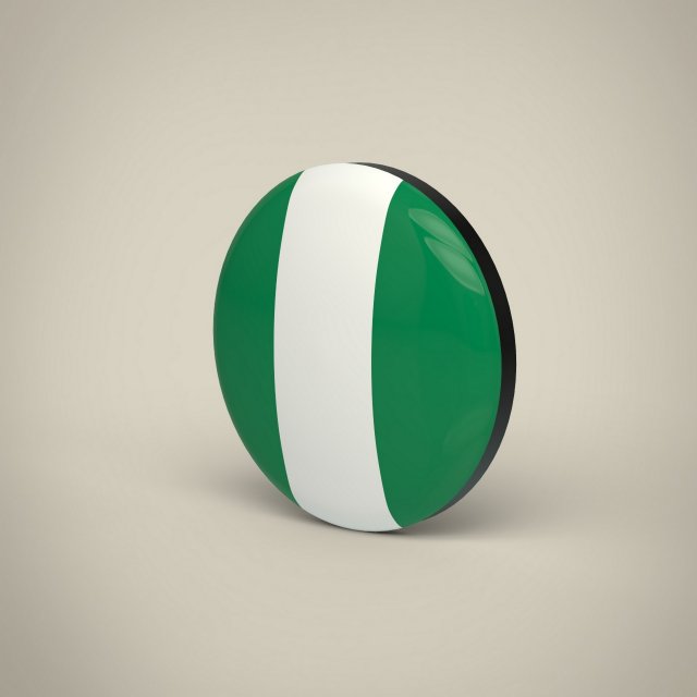 Nigeria Badge Modèle 3D .c4d .max .obj .3ds .fbx .stl .blend 