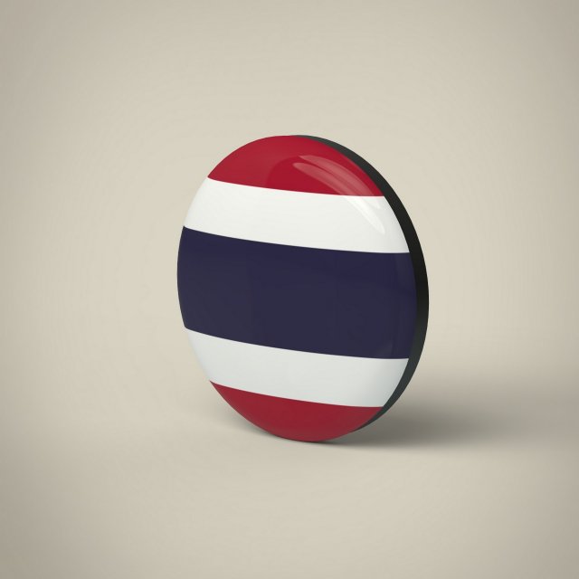 Thailand Badge Modelo 3D .c4d .max .obj .3ds .fbx .stl .blend 