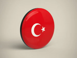 Turkey Badge 3D Model