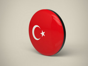 Turkey Badge Modelo 3D