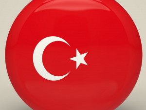 Turkey Badge Modelo 3D