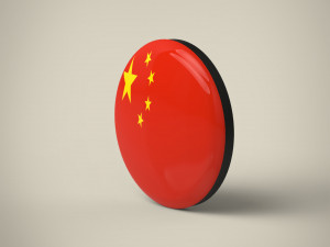 China Badge Modèle 3D