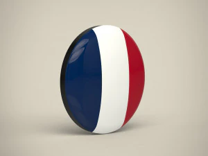 France Badge 3D Model