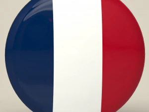 France Badge 3D Model