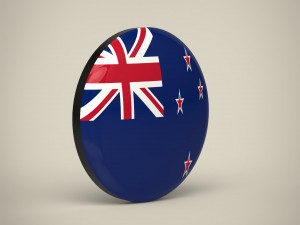 New Zealand Badge Model 3D
