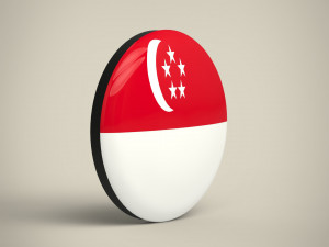 Singapore Badge Model 3D