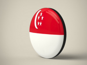 Singapore Badge Model 3D