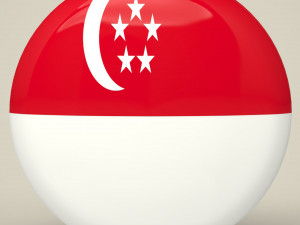 Singapore Badge Model 3D